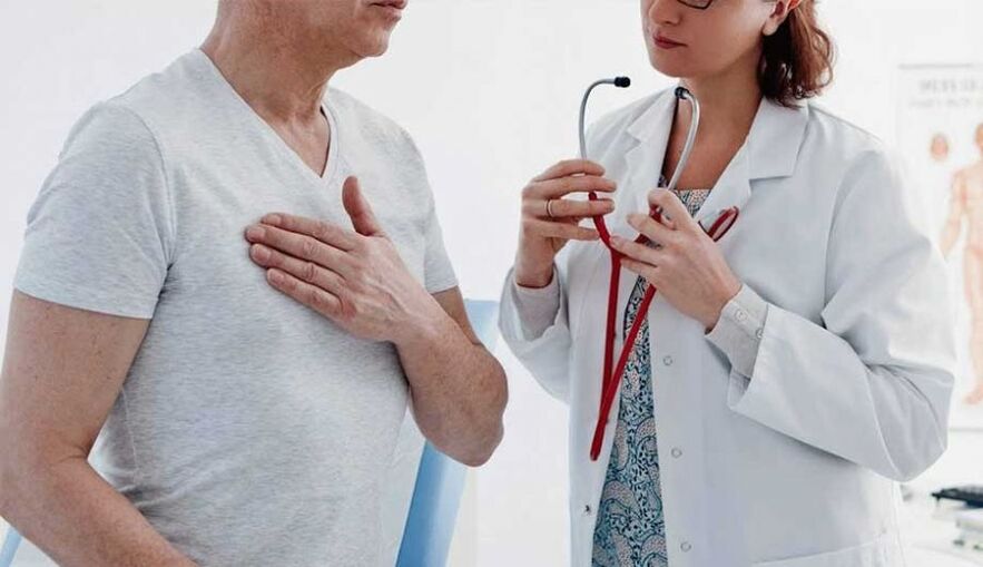 pain sensation in the heart with thoracic osteochondrosis