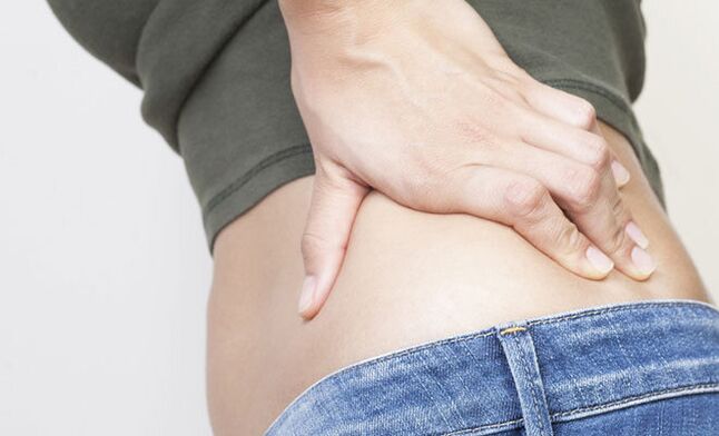 After normal hypothermia, acute pain in the lower back may appear