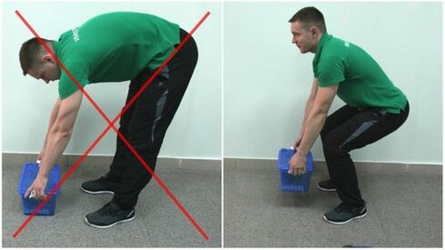 How to lift weights correctly to avoid back pain